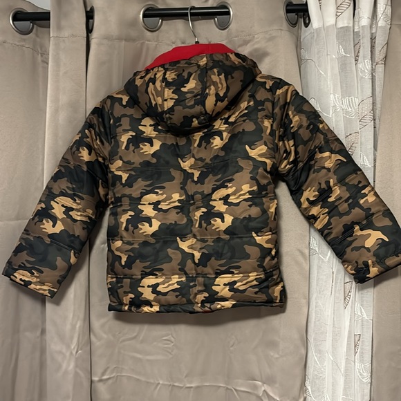 Kids Arctic hero coat size 7 water resistant fleece lined pink and camo - Picture 4 of 5